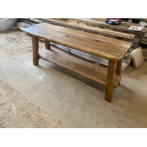 Waschtisch aus Eiche im Landhausstil in Altholzoptik 150x50x75 cm Waschtisch aus Eiche im Landhausstil in Altholzoptik 150x50x75 cm